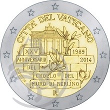 Vaticano 2014 2€ Queda Muro Berlim
